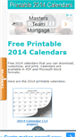 Mobile Screenshot of printable2014calendars.com